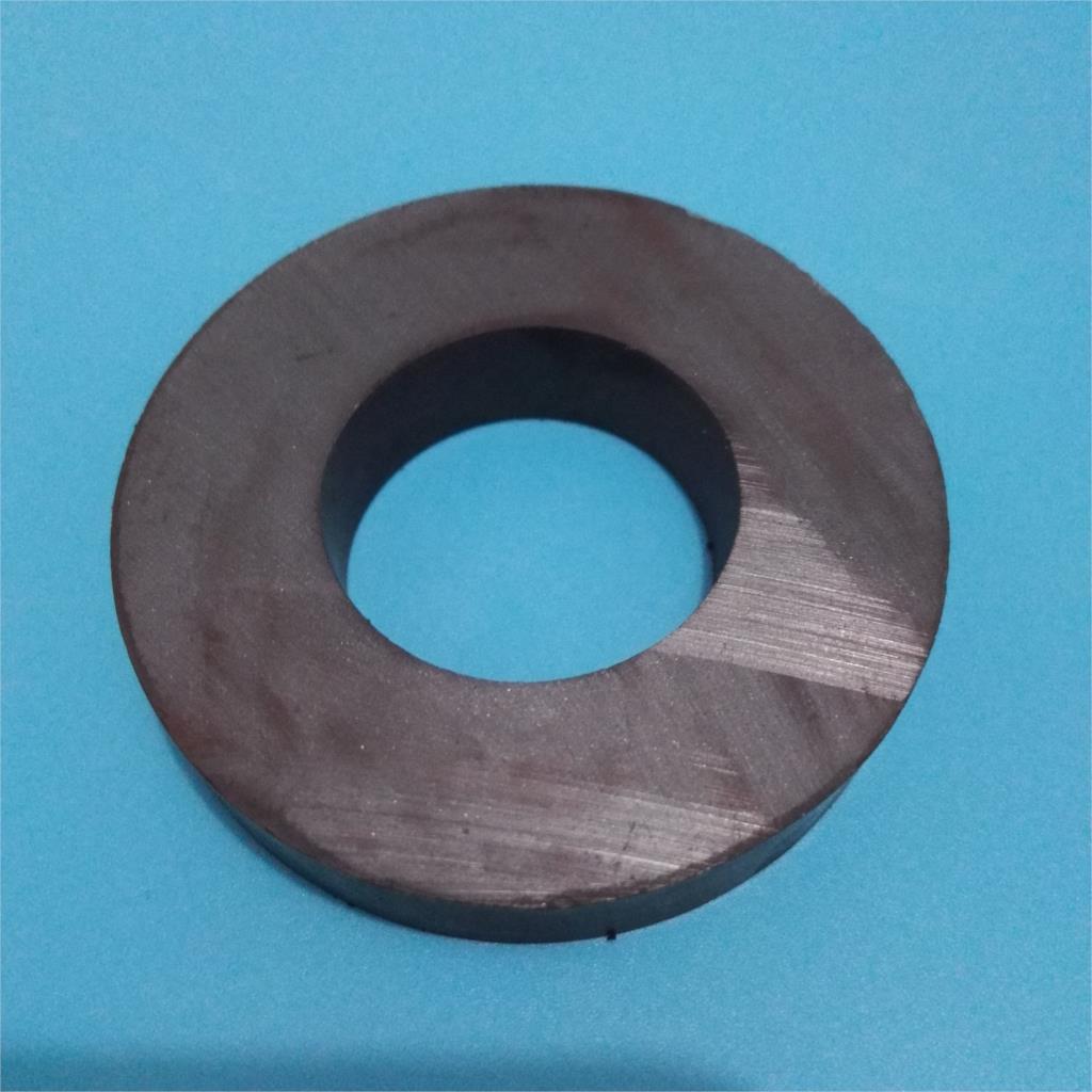 Aimant permanent en ferrite | 4 pièces D50 * 10mm, trou de 25mm température de travail-40 à + 220 Celsius, anneau permanent, aimant de haut-parleur