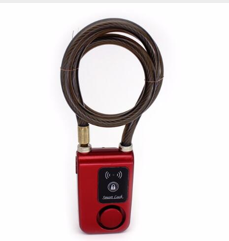 Bicycle Lock Anti-Lost Alarm Keyless Bike Motorcycle Gate Door Anti Theft Alarm 110dB Phone APP Control Bluetooth Smart Lock 0.2: Army Green