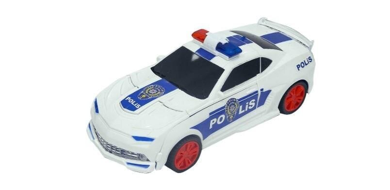 Remote Control Robot-Turned-Police car Luminous Musical Toy Police car