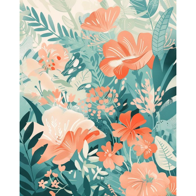 Foto Brauch diy Malerei von Zahlen Blumen färbung handgemalte Zauberstab kunst Bild modern auf Leinwand Ölgemälde von Nummer