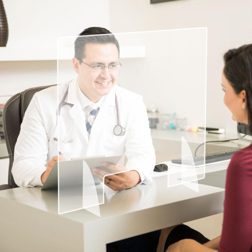 Acrylic Sneeze Guard Shield Clear Perfection Reception Side Counter Sprayed UV Cut Transparent Height Protection Screens