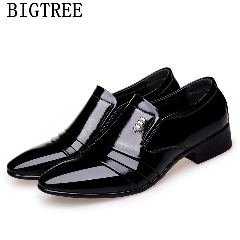 Oxford chaussures pour hommes mocassins classique chaussures hommes formel Coiffeur italien mariage chaussures hommes Sepatu sans lacet Pria Bona: slip on / 6.5
