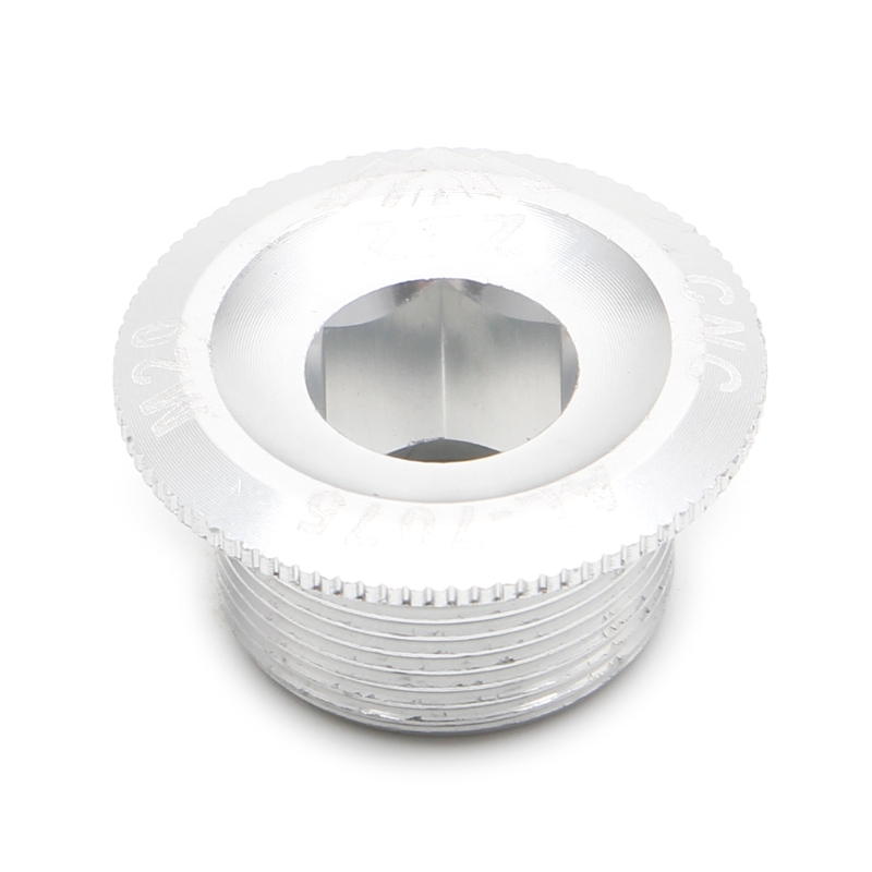 Crank Cover Screw Cap M20 MTB Crankset Crank Cover Aluminum BMX Road Bike Fitting: white