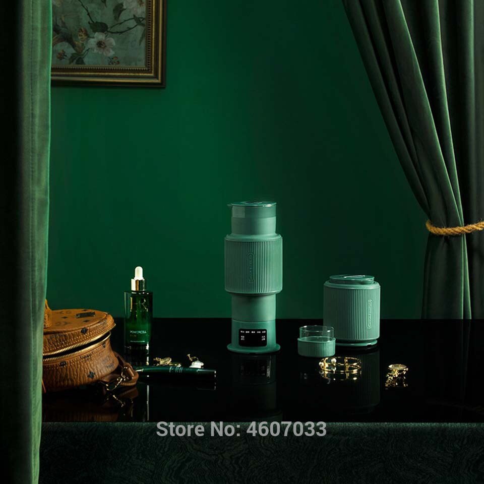 Folding Portable Electric Water Kettle 0.6L Retro Home Travel Mini Handheld Electric Water Flask electric kettle