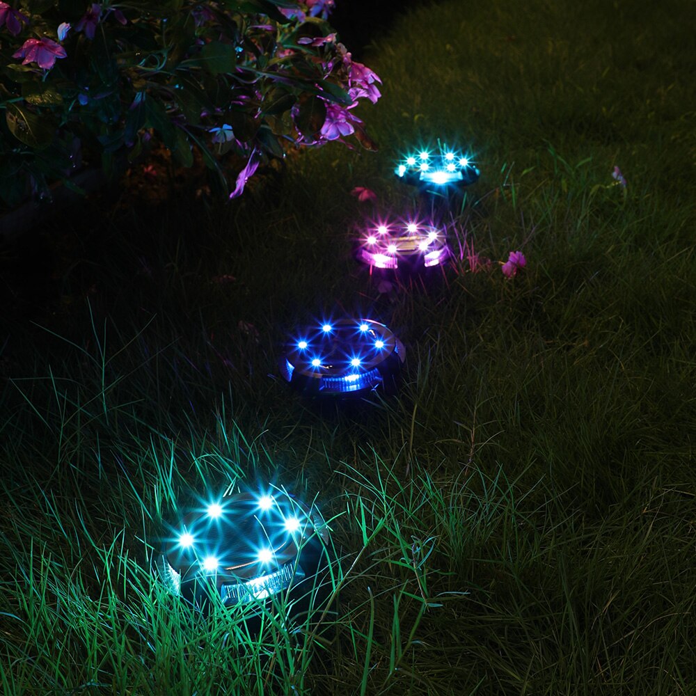 Tuin, oprit, gazonlamp, buiten, tuin, kleur, op zonne-energie werkende, ondergrondse verlichting, waterdichte tuinpadverlichting ,  q30