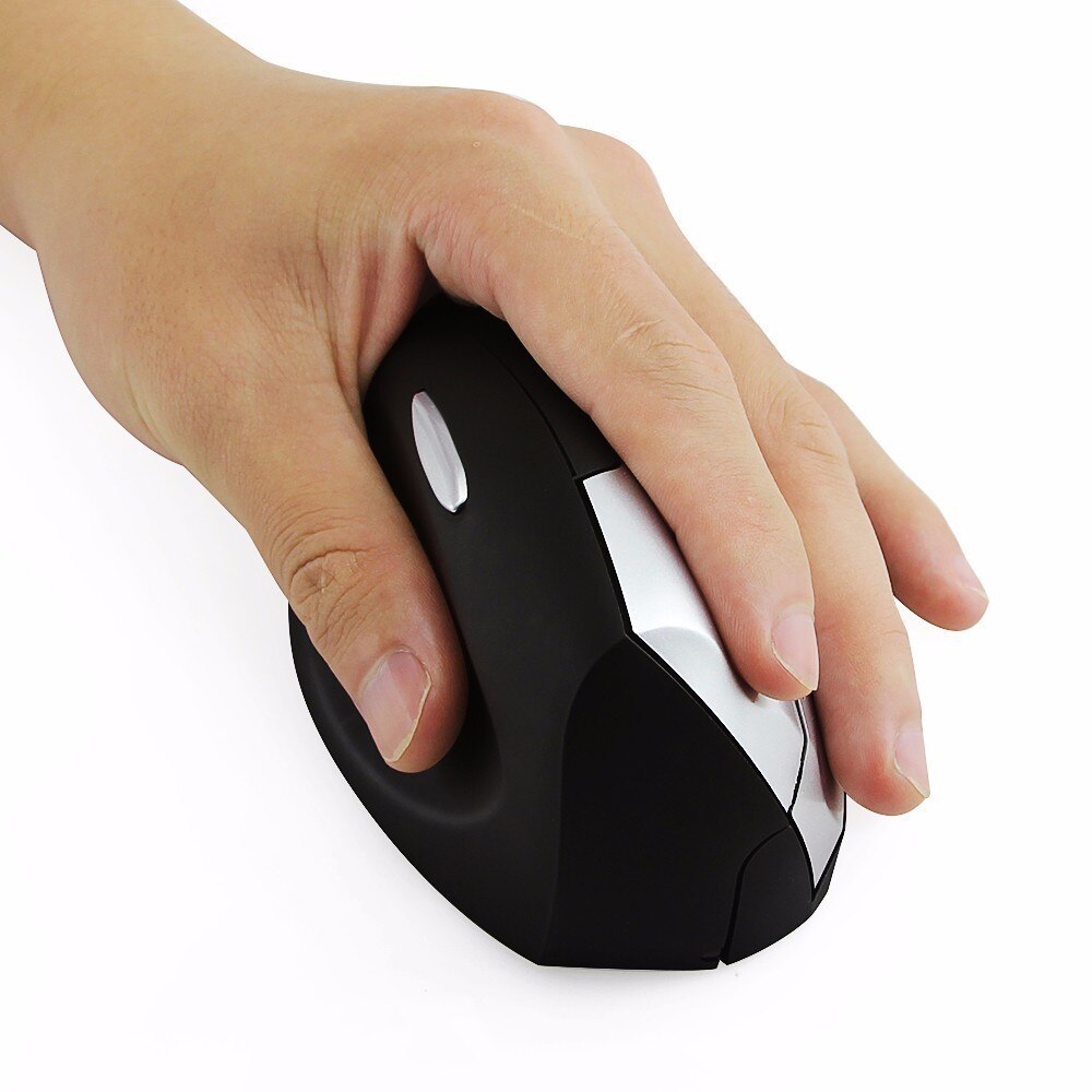 CHYI Ergonomic Left Hand Gamer Mouse Home Vertical Mice Healthy Wrist Healing 1600DPI USB Optical Computer Mouse For Laptop PC