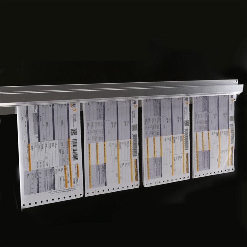 Wall Mounting Paper Clip Bill Menu Clamp Rod Kitchen Hotel Restaurant Insertion Paper Organizer Snap Strip Label Storage Rail