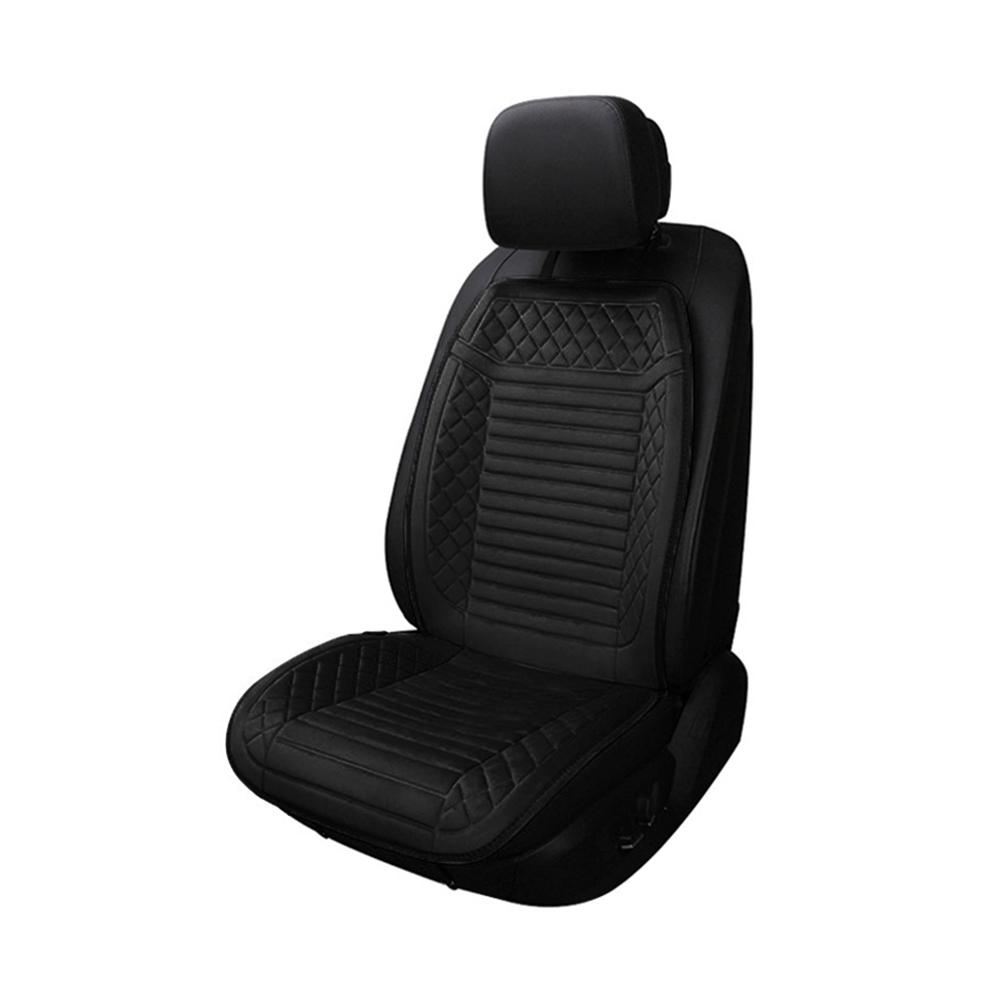 Car Heated Seat Cushion 12V Heated Car Seat Covers Cushion Seat Heater For Winter Heating Thermal Seatpad Car: Black