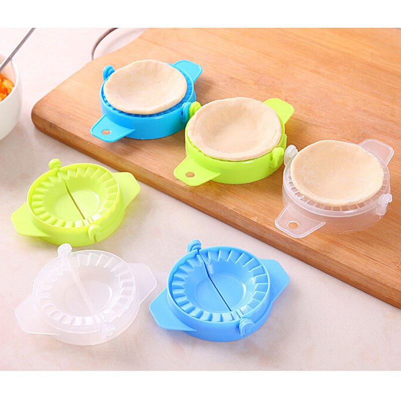 Gør-det-selv-dumplings modelleringsværktøj fødevaregodkendt plastik manuel pakning dumplings maskine jiaozi pinch maker enhed køkkenværktøj