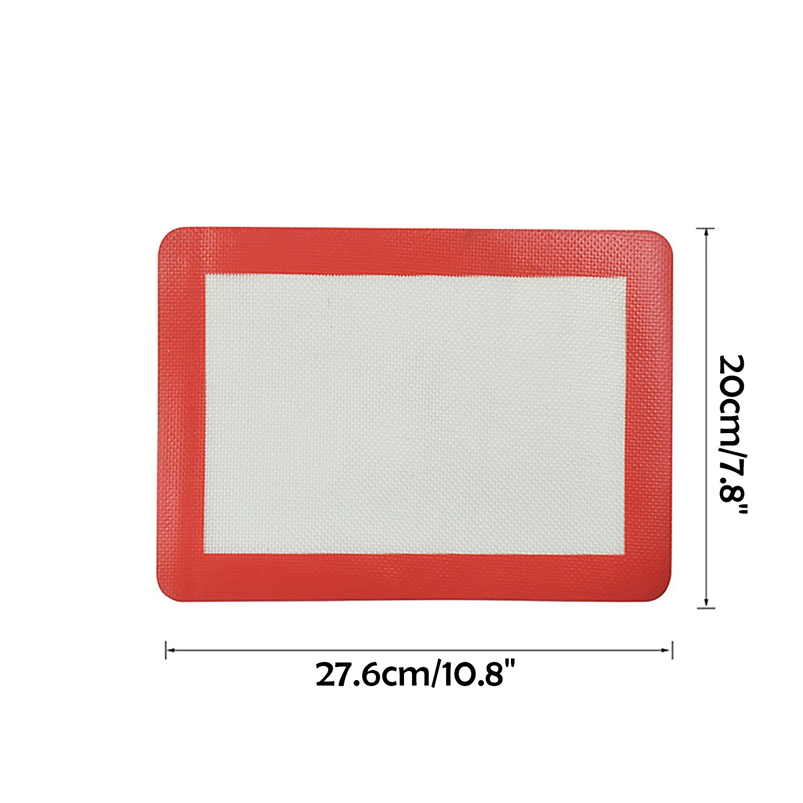 Silikon Backen Matten Schneidebrett rollen Matten Kneten Dougn Pad Für Backen Kuchen Gebäck Cookie Pizza Makronen Brot: Rechteck S