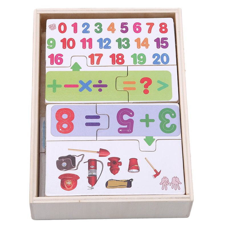 Enfants apprenant l'éducation Puzzles colorés alphabétisation Cognition cultiver cartes Puzzle enfants jouets éducatifs pour bébé: Default Title