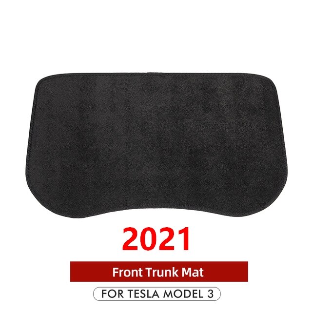 Model 3 Car Front Trunk Mats For Tesla Model 3 Accessories Front Storage Mat Cargo Tray Protective Pads Mat: 2021 Style