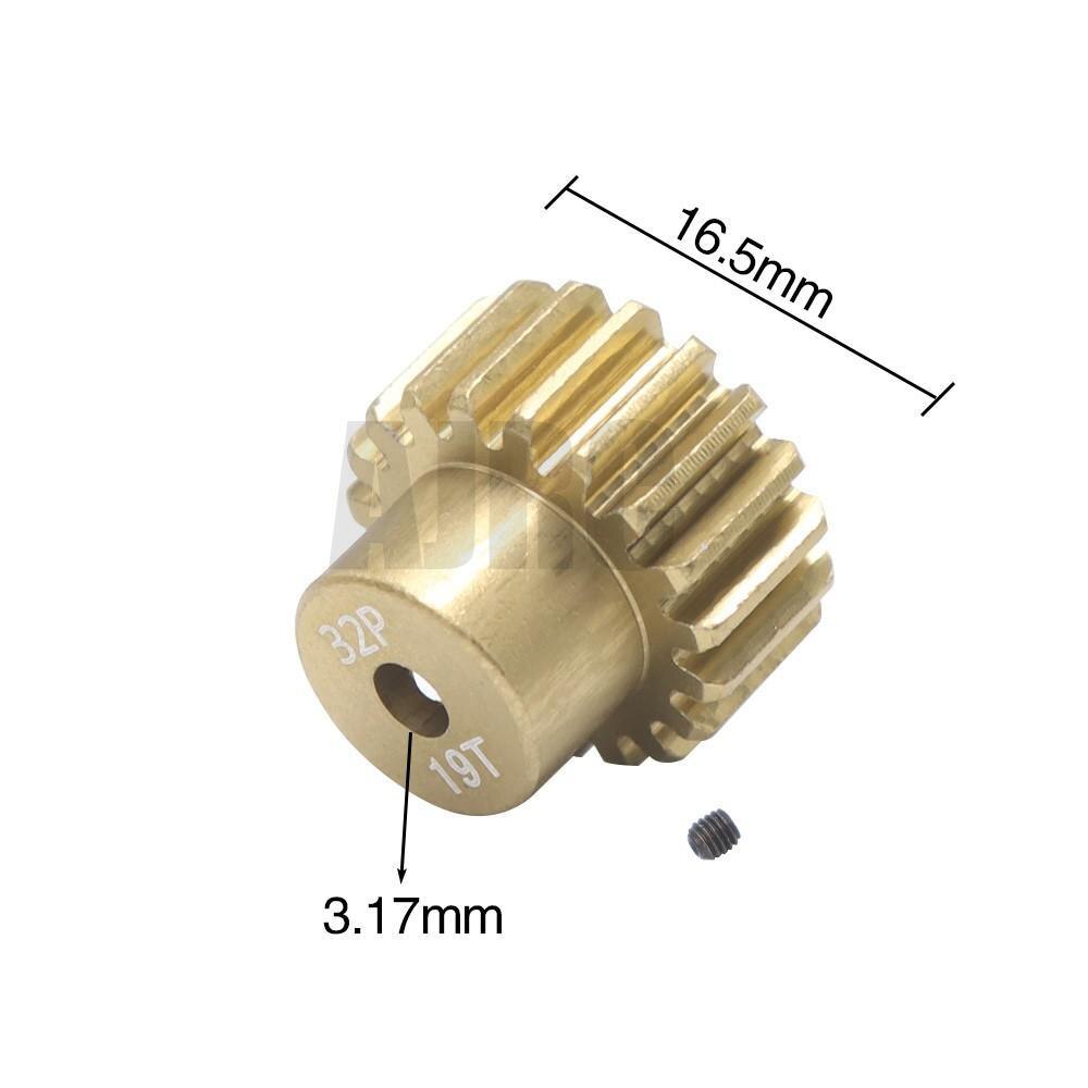 32P M0.8 3.175mm 13T 14T 15T 16T 17T 18T 19T 20T 7075 Aluminum alloy Metal Pinion Motor Gear For 1/10 RC Model Car Motor gear: MULTI