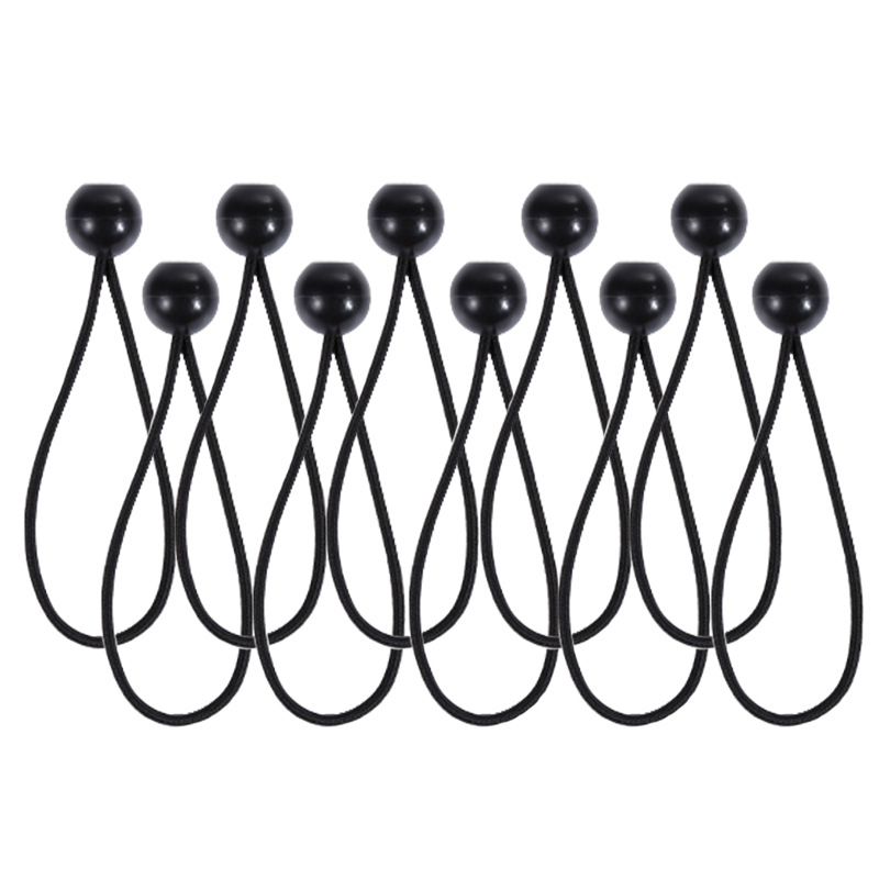 20 pcs elastic tent tension straps ball fastening tie rope tarpaulin awning canopy bungee cords strap outdoor camping accessories