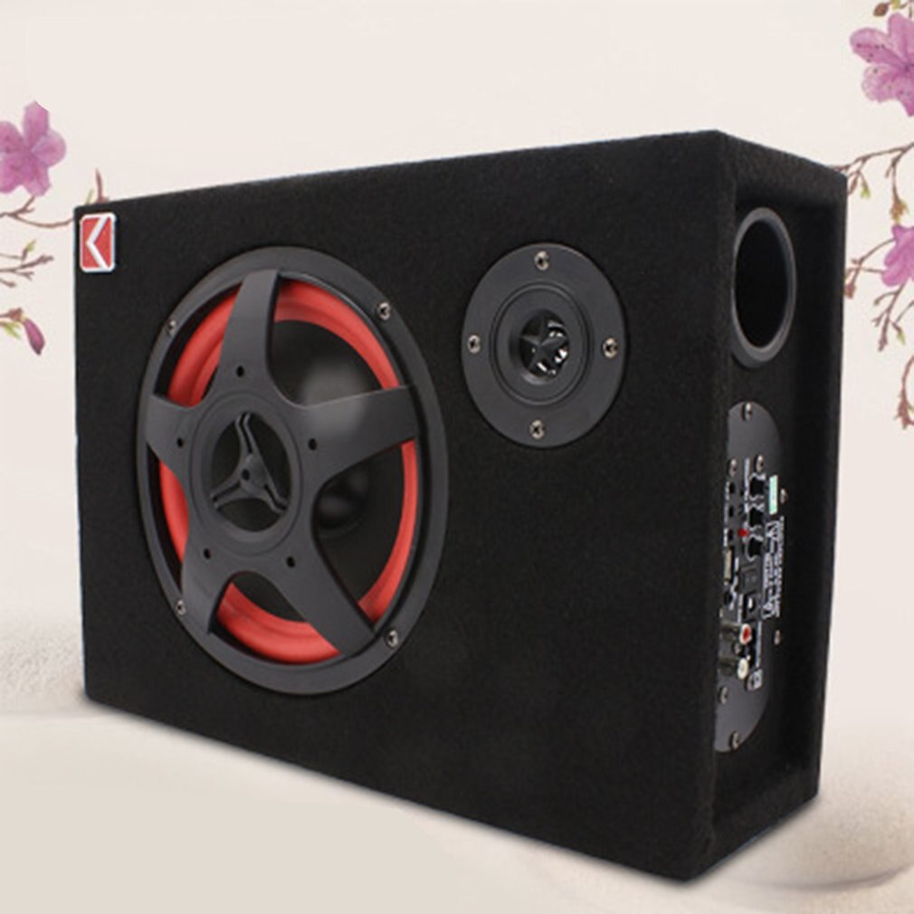 350W Unter-Sitz Auto Kompakte Subwoofer Amp Bass Lautsprecher Leistungsstarke Audio Verstärker mit Fernbedienung Subwoofer Control 6 Zoll UNS Stecker