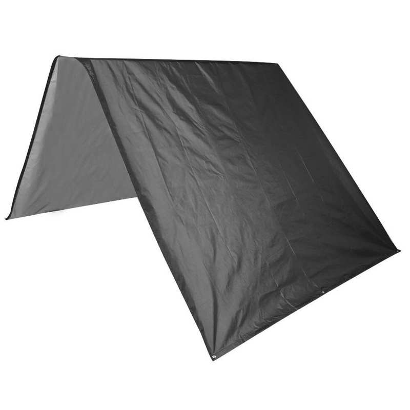 Toldo pequeno do tamanho do dossel do jardim para pátios driveways escolas: Black