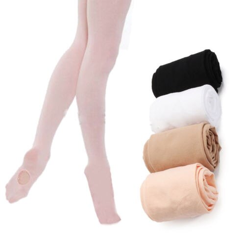 Cabriolet tights piger dans strømpe ballet strømpebukser slik farve solid ballet dans tights