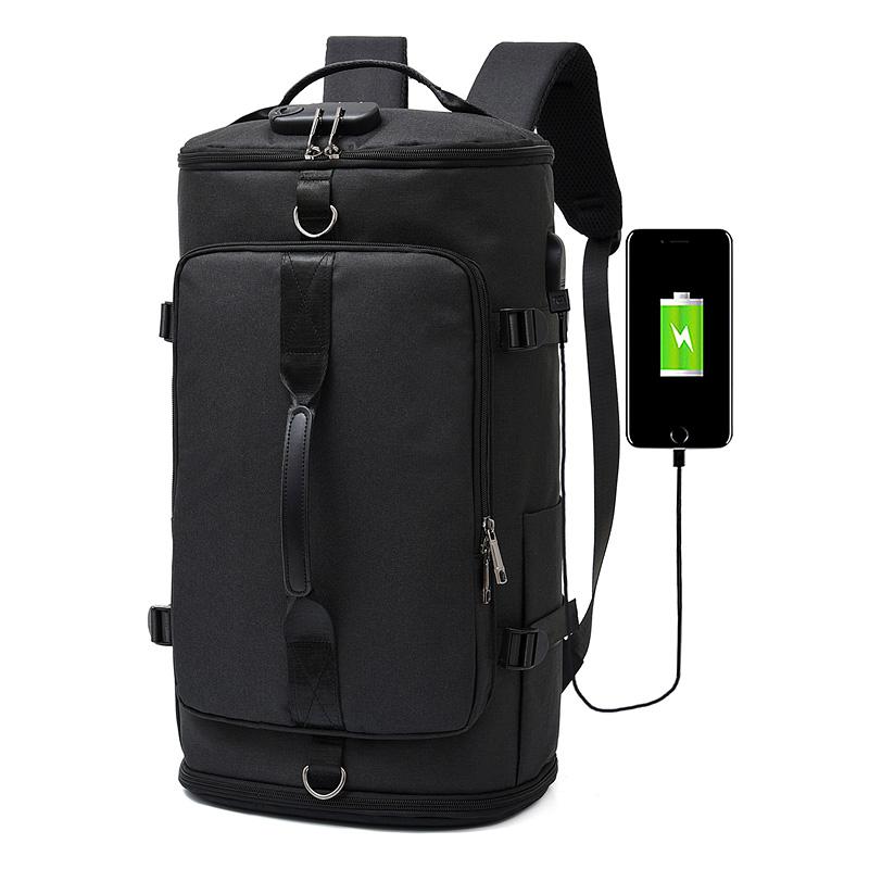 Sac à dos multifonction étanche pour voyage d'affaires, pour hommes et adolescents, grande capacité pour ordinateur portable 15.6,: Black