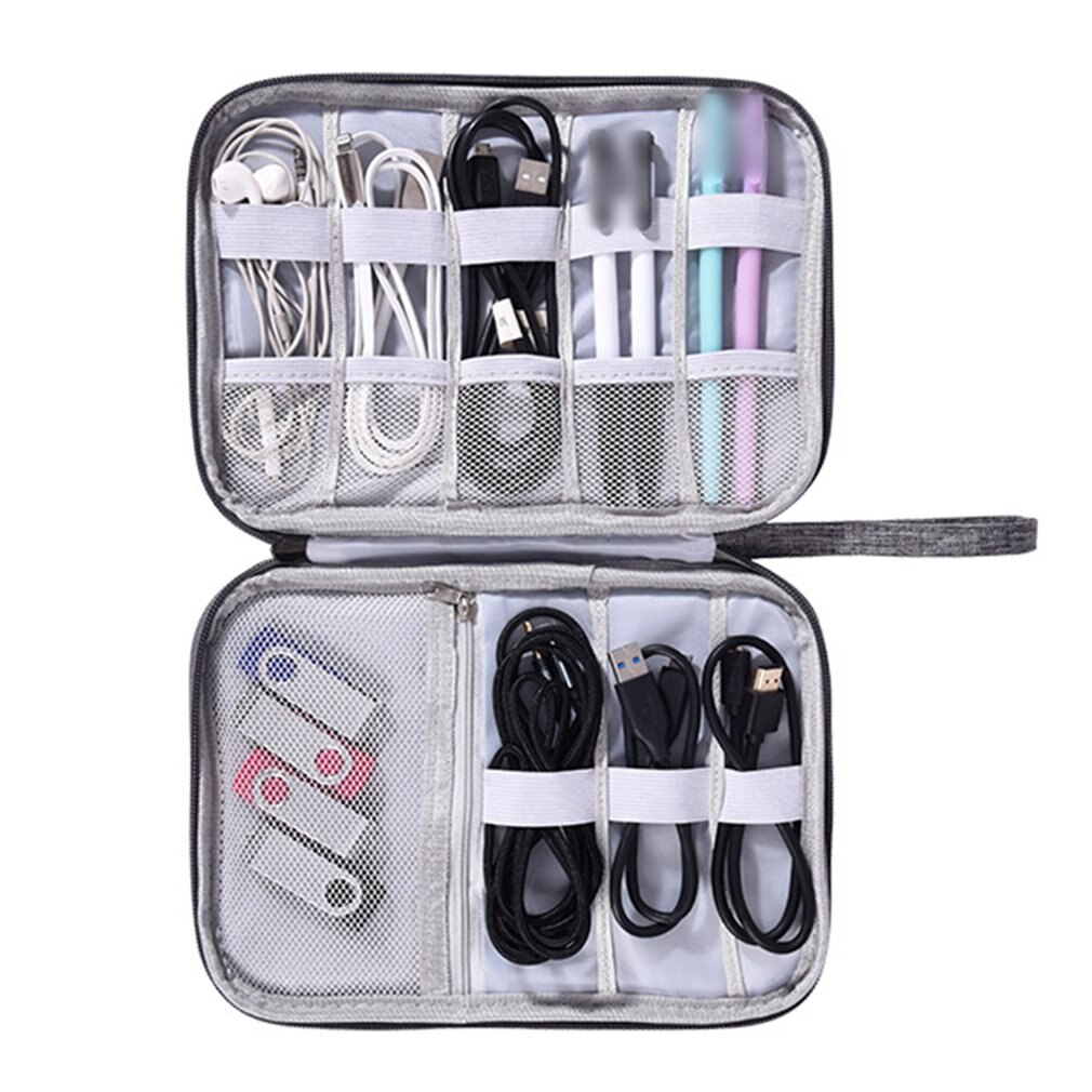 Cable Organizer Bag Electronic Storage Bag Gadget Organizer Charger Cable Wires Headphone Case Travel Digital Accessories Pouch