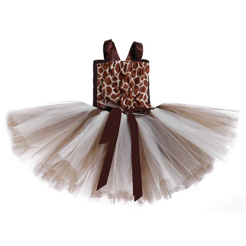 Piger giraf tutu kjole tøj zoo dyr børn halloween kostumer toddler baby piger fancy forestilling fødselsdagsfest kjole