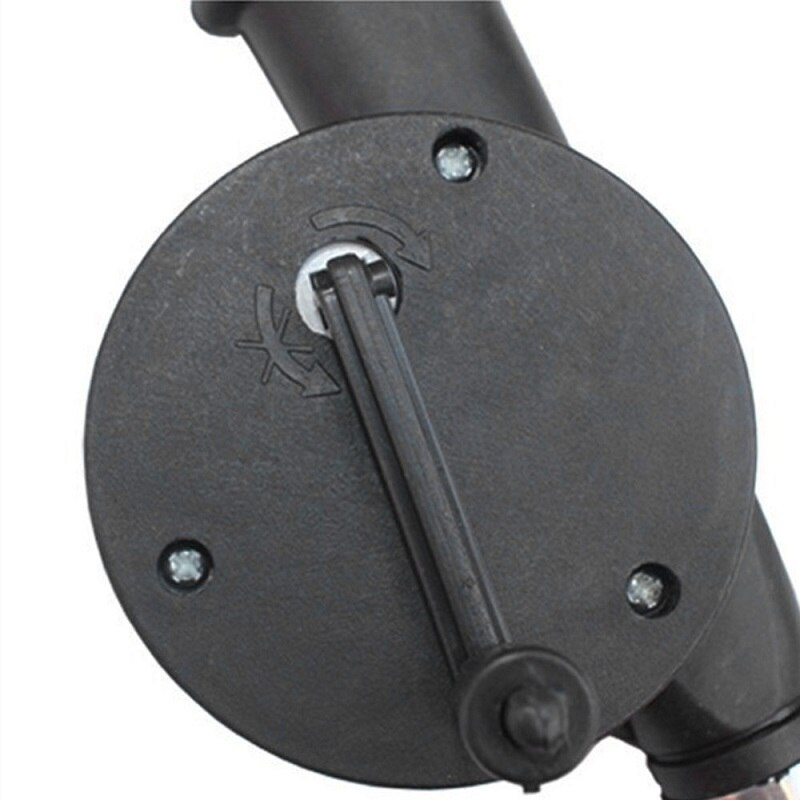 25*8cm Cooking Useful Outdoor Useful Hand Crank Barbecue Fan Air Blower Cooking BBQ Briquettes Black Air Blower