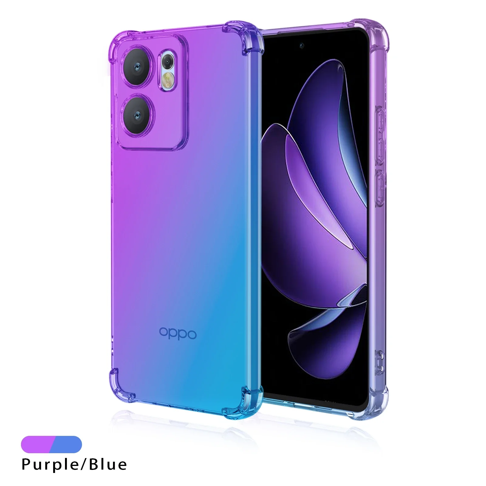 Nueva funda de TPU con Airbag degradado para OPPO Reno 14 13 Pro 14F 13F 13FS 5G, funda protectora a prueba de golpes, Fundas Coque Capa