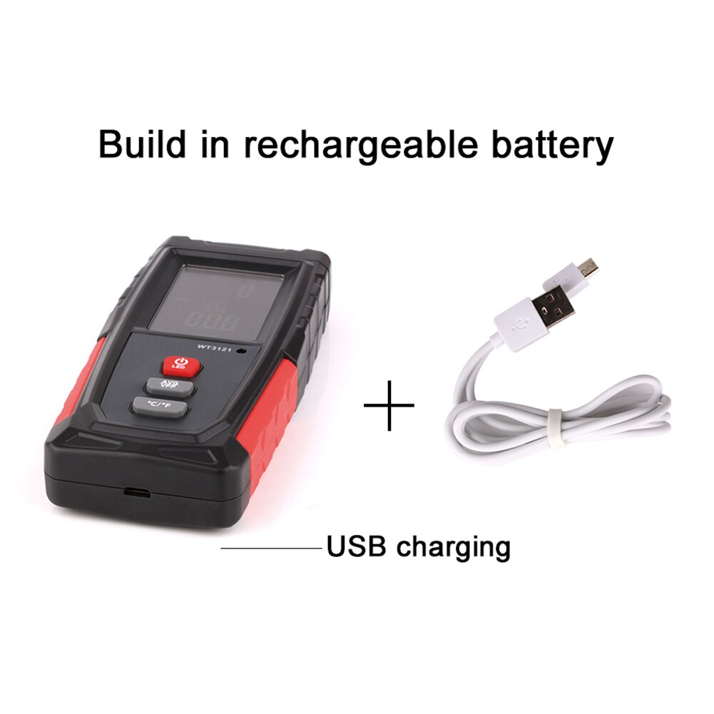 Emf Meter Oplaadbare Elektromagnetische Veld Emissie Computer Dosimeter Tester Draagbare Straling Detector Teller Digitale