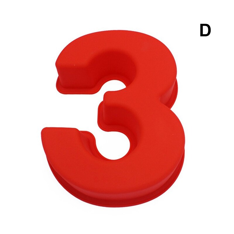 0-9 Número Digital molde de la torta números para tarta forma decoración de pasteles herramienta para boda cumpleaños aniversario: 3