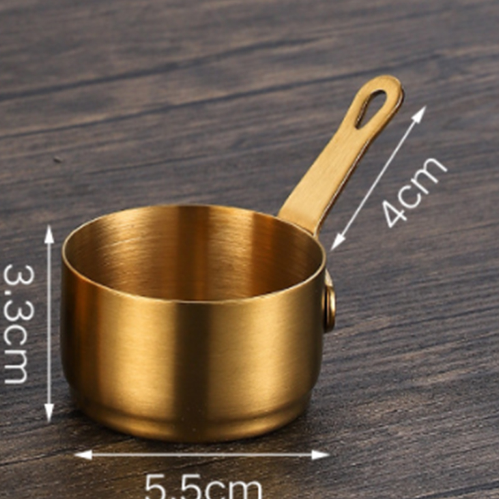 Roestvrijstalen melkpot Steelpan Anti-aanbak kleine pan Minipotten met handvat voor het opwarmen van melkkokken Papnoedels: Bordeaux