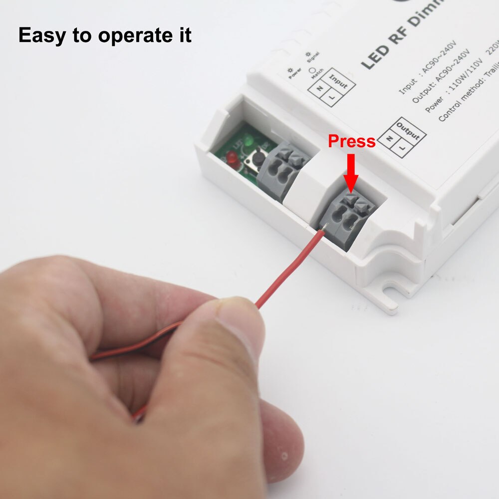 433MHZ RF Led Dimmer 220v 110v Remote Switch Control Dimmer 220 v Trailing Edge Dimming Dimmer Led 220v Strip Light