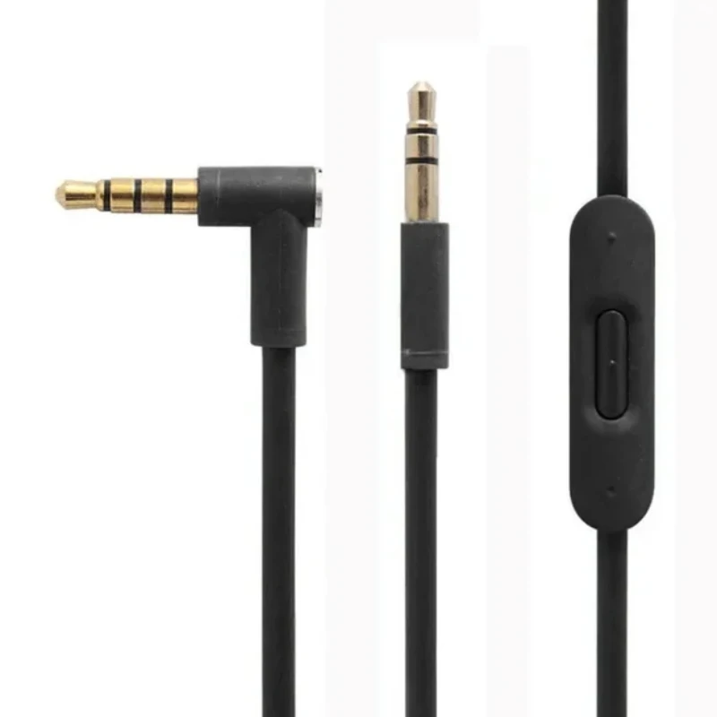 Cable de audio de repuesto con micrófono en línea y control para auriculares Beats by Dr Dre Solo/Studio/Pro/Detox