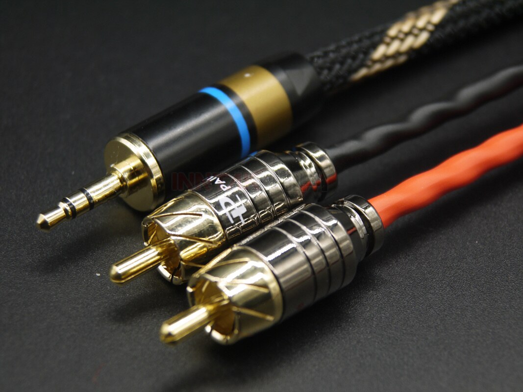 HIFI CANARE L-4E6S 3.5mm To 2 RCA Audio Cable / Stereo Audio Cable 0.3m 0.5m 1m 1.5m 2m 3m 5M
