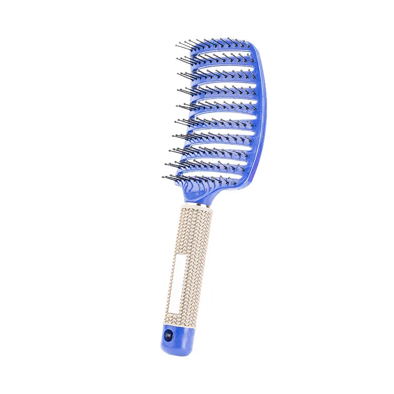 1 Uds. Cepillo de pelo Original, peine mágico para el cabello, cepillo para desenredar el cabello, peine para masaje de piojos, salón de peluquería enredado para mujeres: Rojo claro