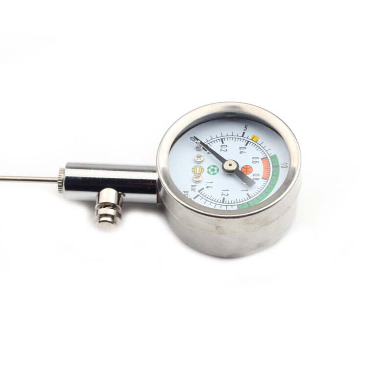 Barómetro de baloncesto , aguja de presión de Gas de Metal, reloj de aire para balón de fútbol, voleibol, barómetros de balonmano