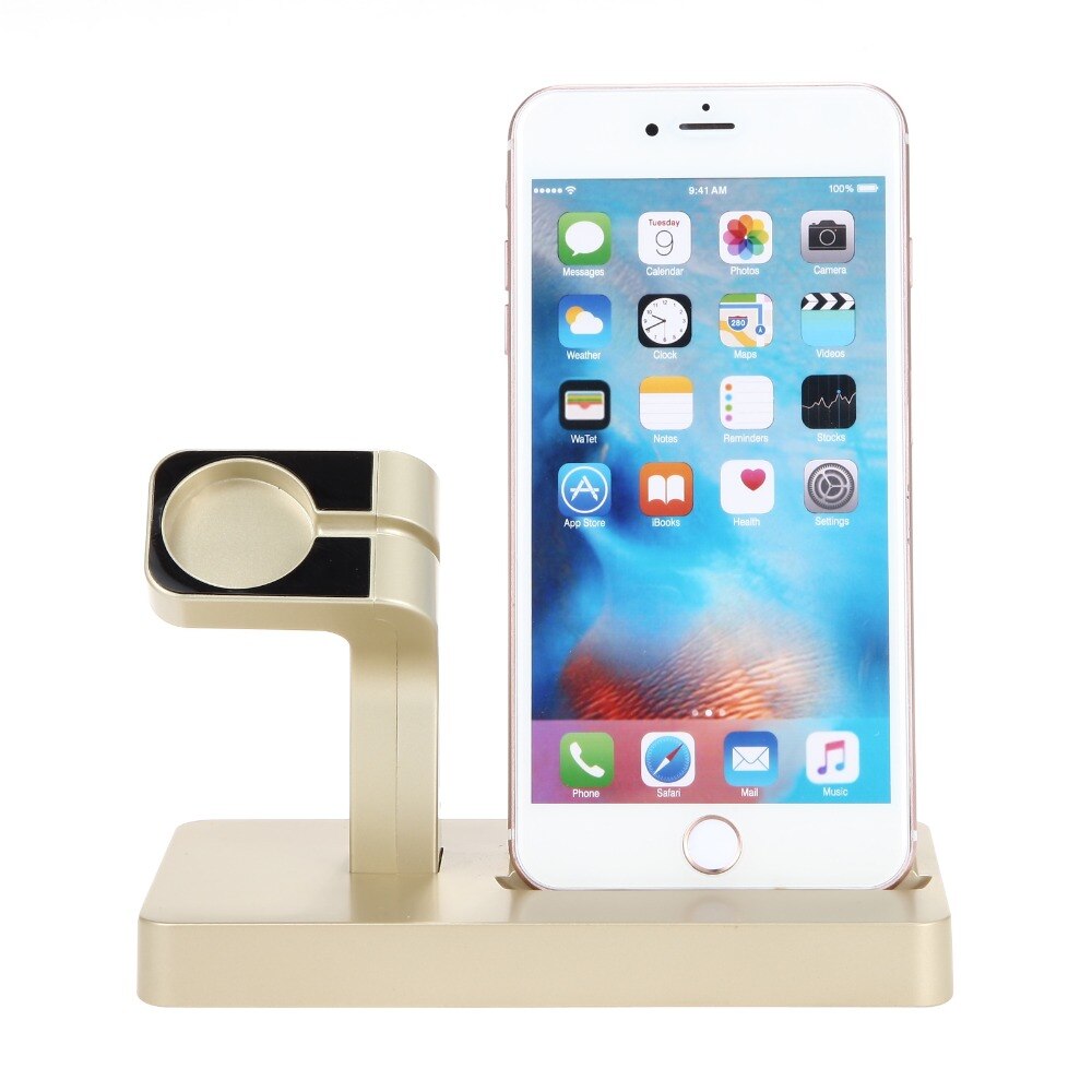 Holder til apple watch stand 42mm 38mm 44mm 40mm 5/4/3/2/1 iphone  x 7/8 plus 6s 6 plus 6s 5s 2 in 1 tilbehør til opladerstation