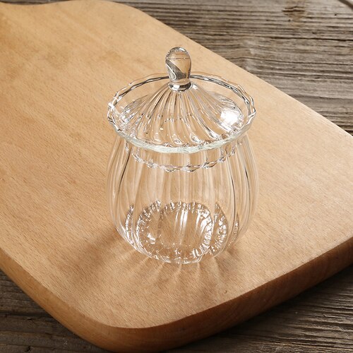 Retro varmebestandig glas juice kop stribet kaffekop gennemsigtig glas kaffekop tekande kan opvarmes: 1