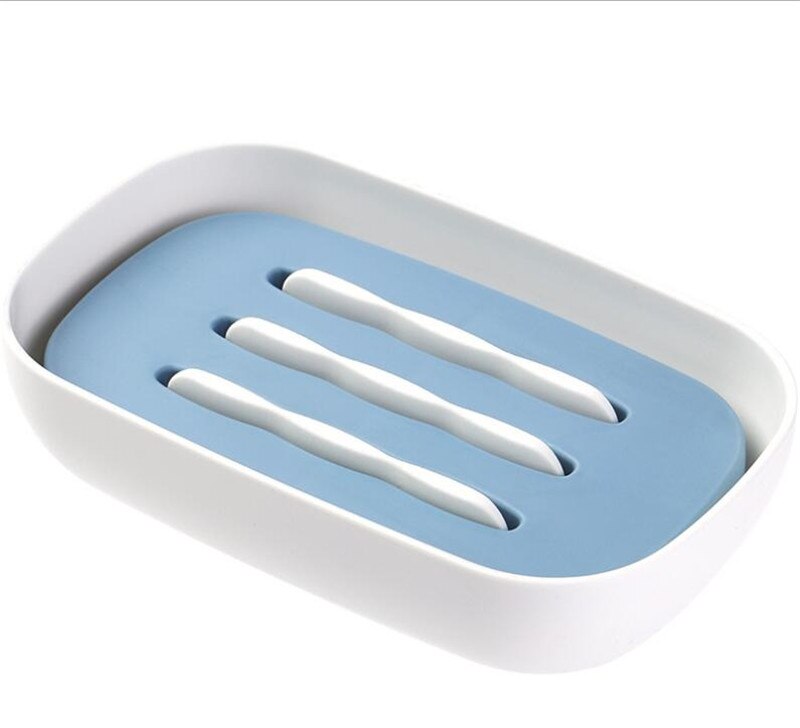 Dubbele laag zeephouder badkamer zeepkist koffer schotel container lade rek bord badkamer accessoires