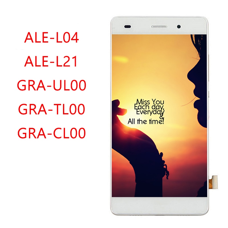 Huawei P8 Lite Screen Replacement - 5.0" IPS LCD Display Touchscreen Digitizer Assembly with Frame