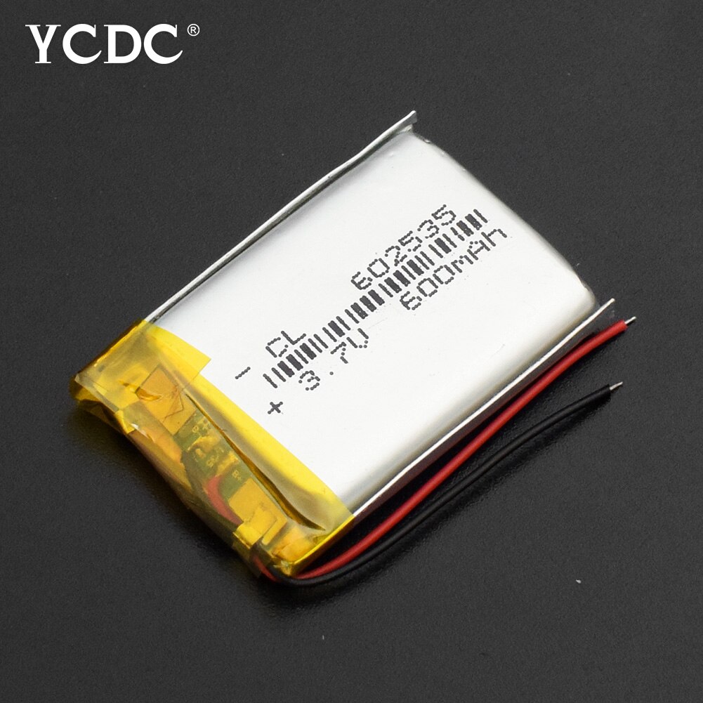 YCDC 1/2/4pz 602535 batteria 3.7V 600mAh batterie ricaricabili batteria li-po per MP3 MP4 GPS altoparlanti Bluetooth macchine Pos