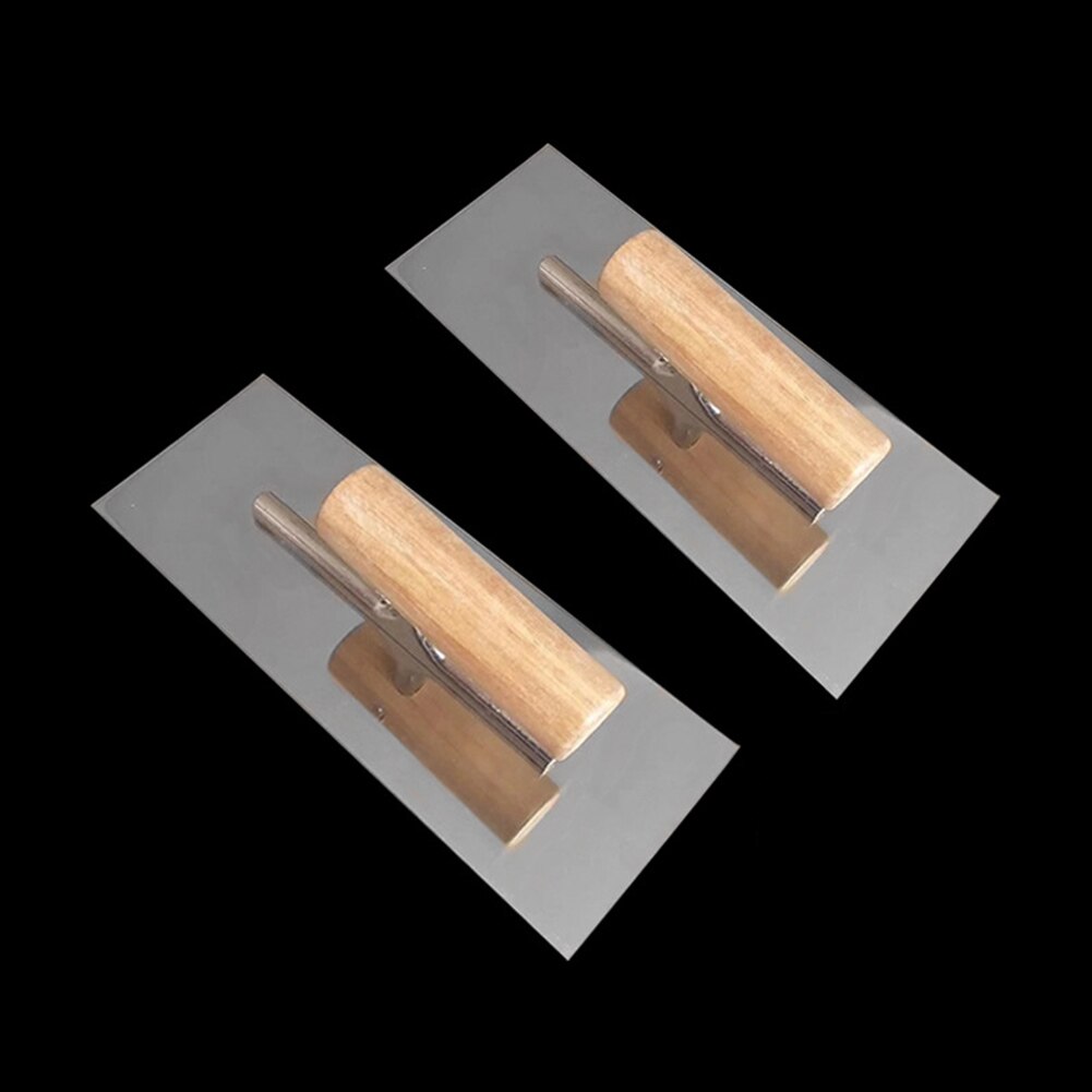 0.7mm tykkelse rustfrit stål klinge træhåndtag plastering murske spatel
