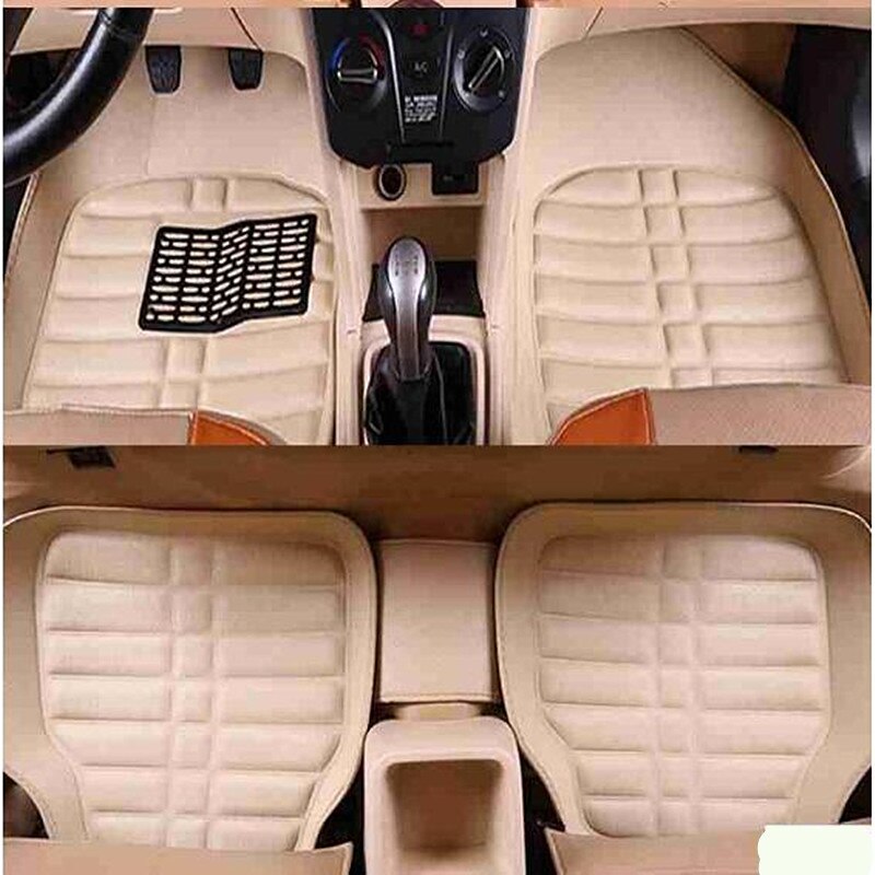 Auto car carpet foot floor mats For ssangyong kyron actyon korando rexton tivoli car mats accessories: Yellow