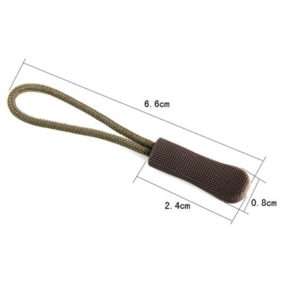 10 Stks/zak PVC Rits Trekkoord Rits Pull Puller End Fit Touw Tag Fixer Zip Koord Mix Kleur voor Kledingstuk tassen: Style 12