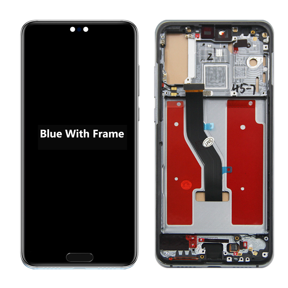 Pantalla de 6,1 pulgadas para Huawei P20 Pro, marco de pantalla LCD, montaje de digitalizador con pantalla táctil para Huawei P20 Pro CLT-L09 CLT-L29 pantalla LCD: AQUA