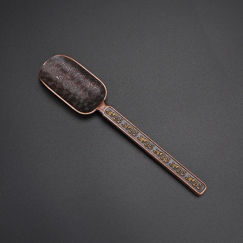 Tea Spoon Copper Kung Fu Accessories Tea Scoops Home Office Teaware