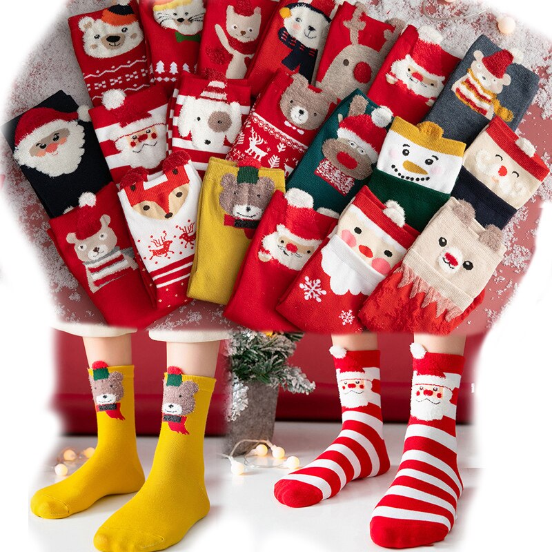 Kerstsokken dier cartoon vrouw schattig kerstman kerstboom sokken kawaii voor thuis ornament jaar kerst kind