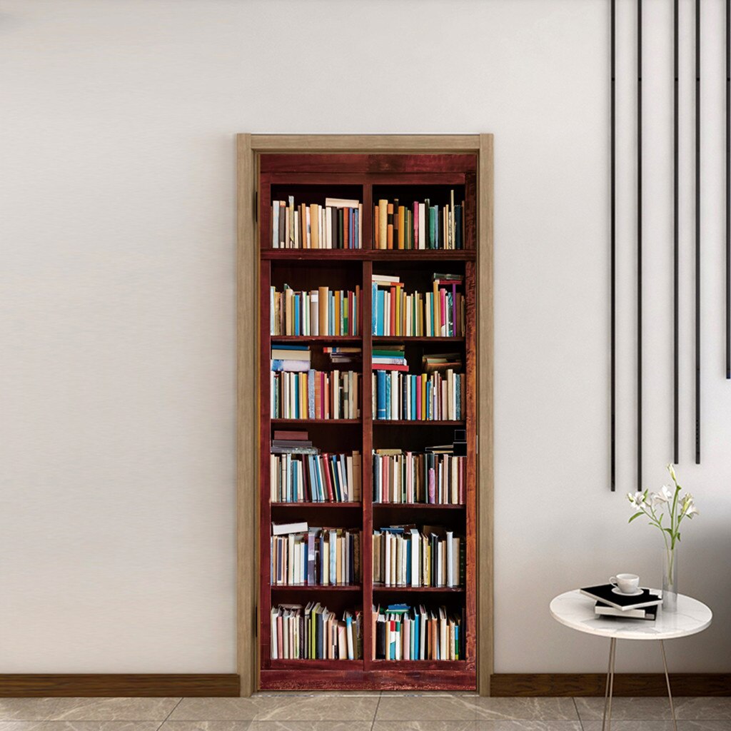 DIY 3D Beautiful Landscape Door Stickers For Living Room Bedroom PVC Adhesive Wallpaper Home Decor Waterproof Mural Decals