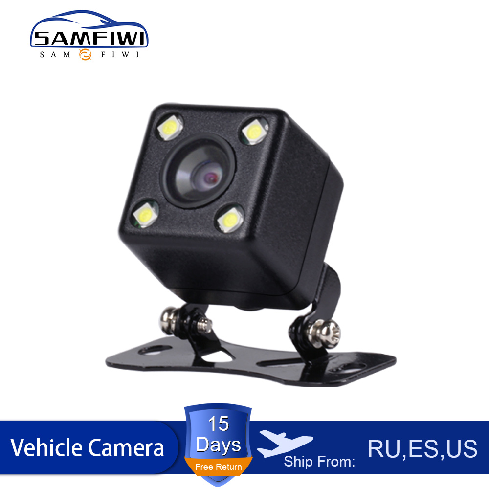 Waterdichte Auto Achteruitrijcamera 4 Led Nachtzicht Omkeren Auto Parking Monitor Ccd 170 Graden Hd Video Backup Camera