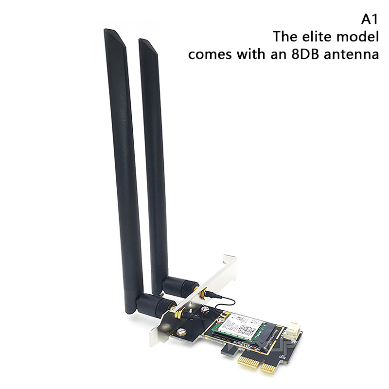 WiFi 5 PCI-E Wireless Adapter AC1200 Network Card Dual Band 2.4G/5GHz 802.11AC For Bluetooth 4.0 Desktop ForWindows 7/8/10/11: WHITE