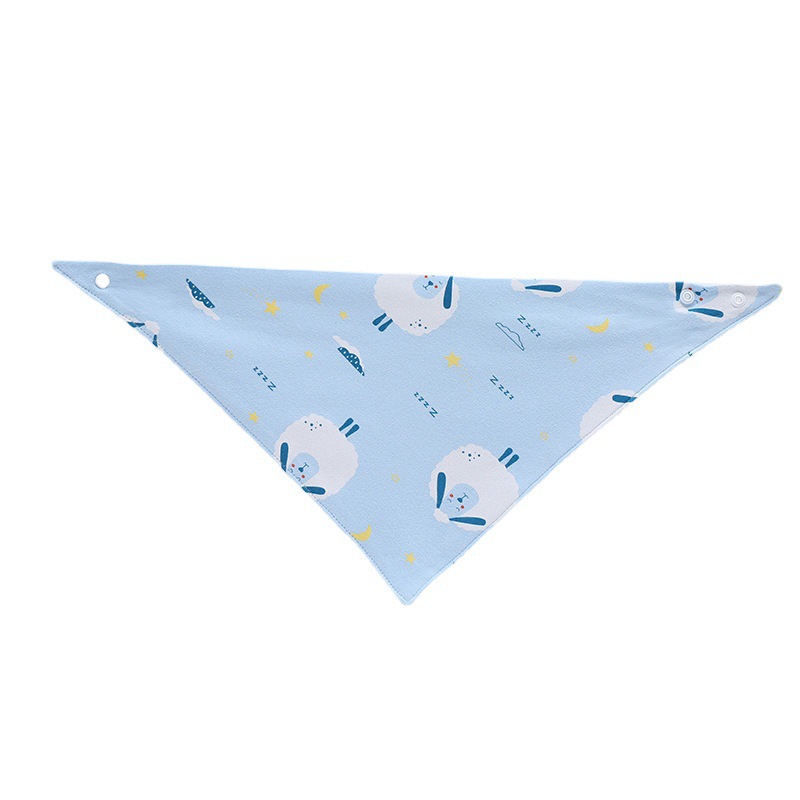 4 Stuks Baby Slabbetjes Driehoek Dubbele Katoen Slabbetjes Cartoon Print Speeksel Handdoek Baby Jongens Meisjes Voeden Schort Katoen Bandana Slabbetjes