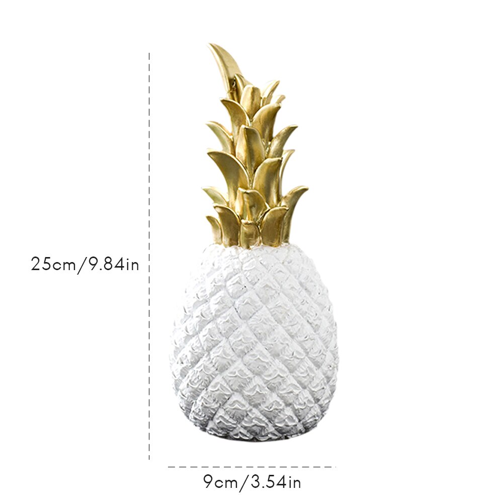 nordisk moderne hjem innredning gylden ananas vin skap vindu skrivebord vise rekvisitter hjem dekorasjon tilbehør